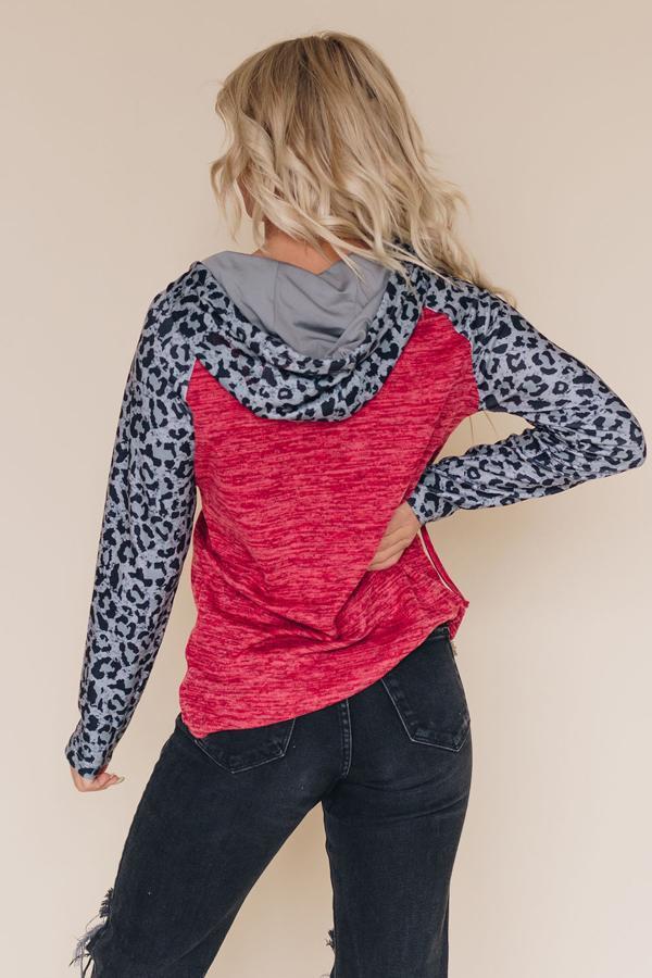 Jones Leopard Long Sleeve Hoodie