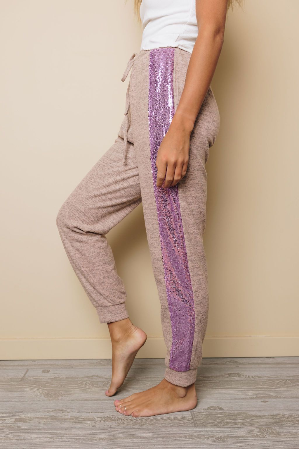 Harold Stripe Sequin Jogger