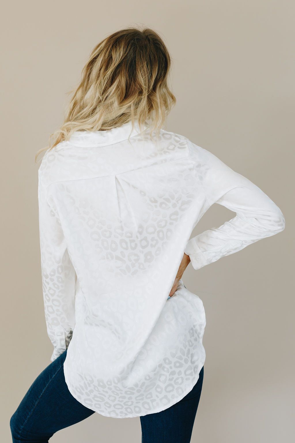 Tiger King Leopard Button Up Top