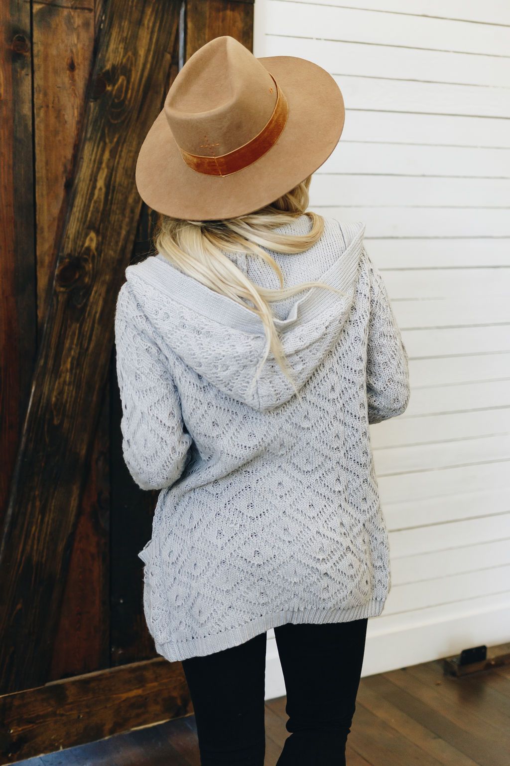 Only Want You Knit Hooded Cardigan
