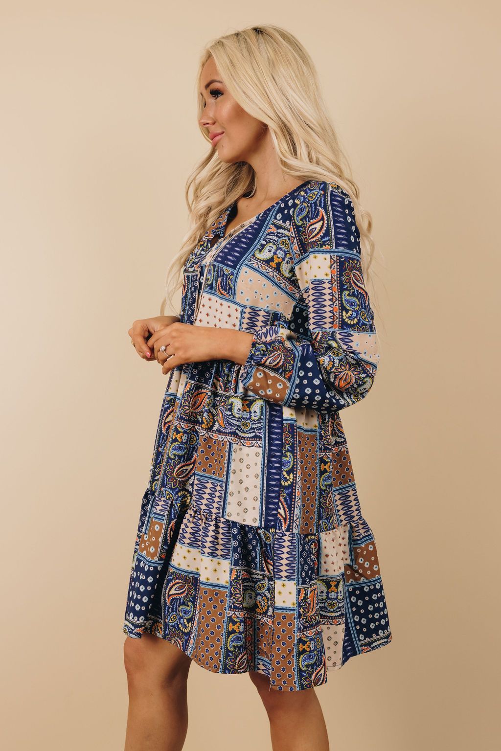 Swing By Printed Mini Dress