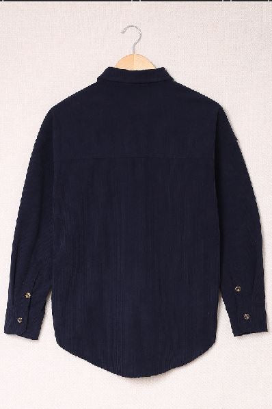 Hippen Corduroy Button Down Top