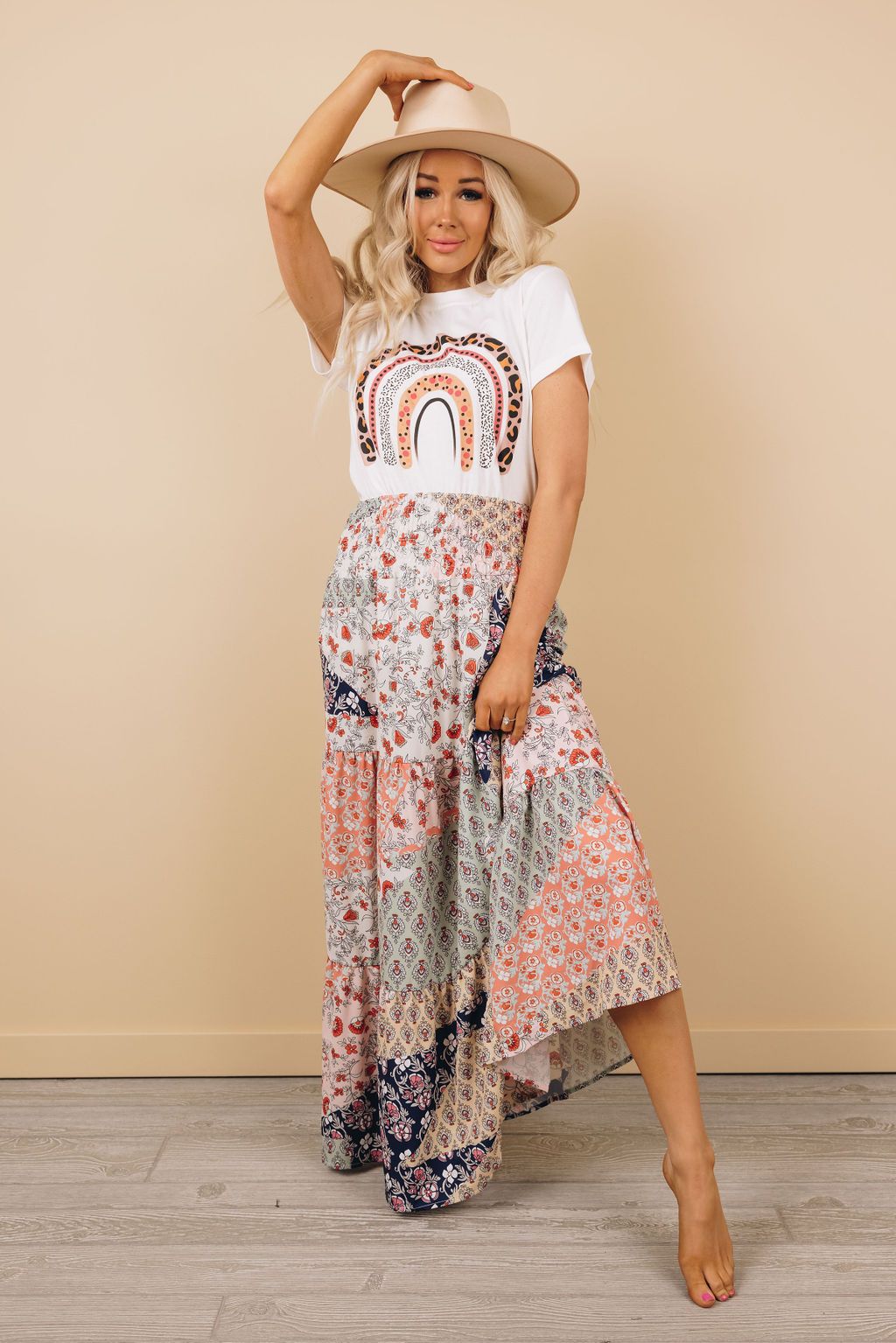 Catrin Boho Maxi Skirt