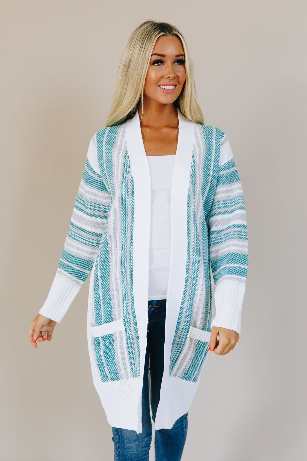 Spotted Striped Cardigan