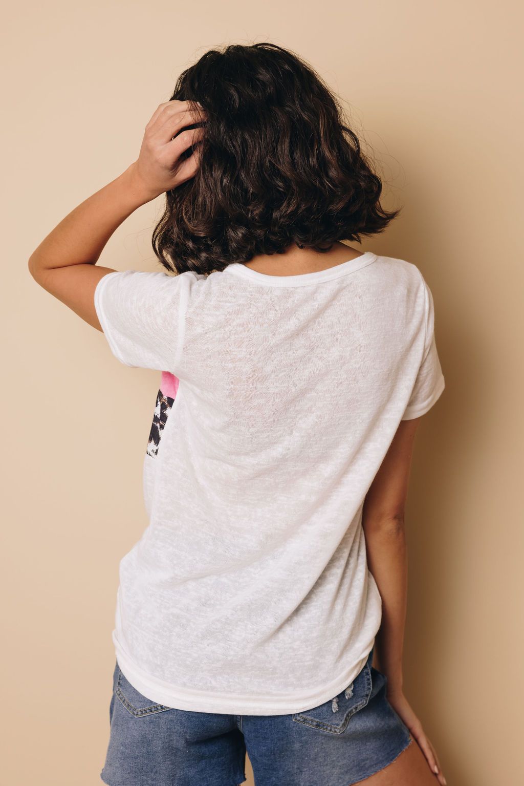 Gretchen Leopard Patchwork Tee