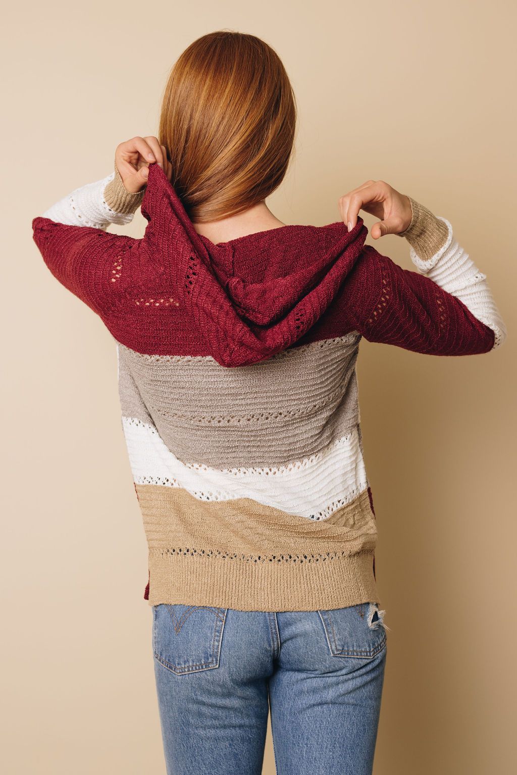 Beach Bonfire Knitted Hoodie