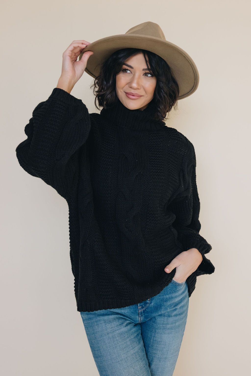 Hand In Hand Turtleneck Sweater