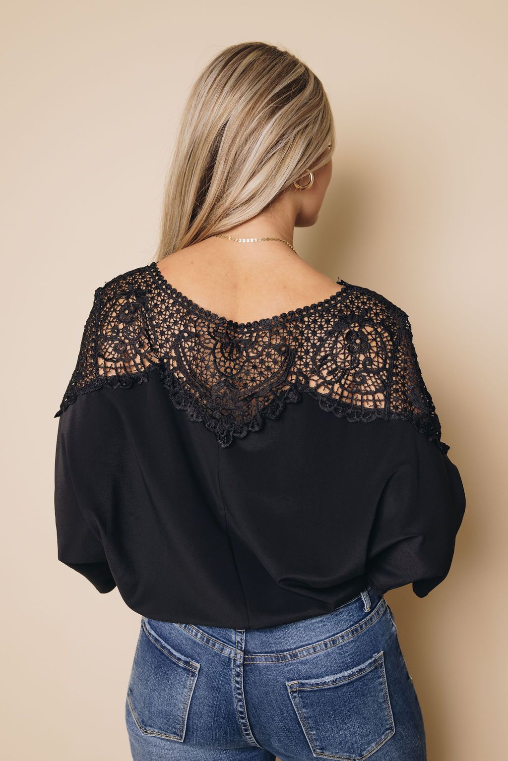 Erika Lace Tie Knot Blouse
