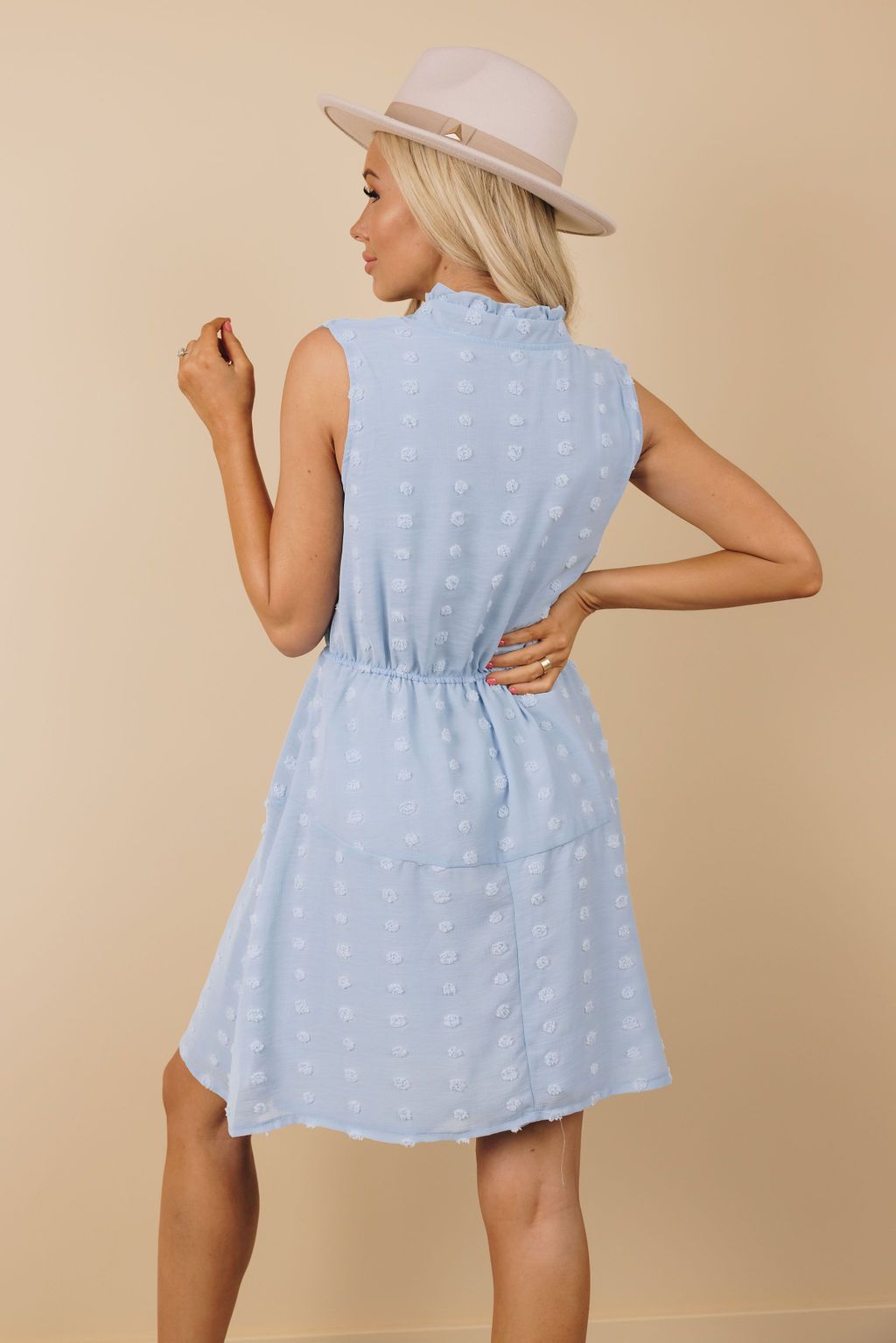 Nissa Pom Pom Mini Dress