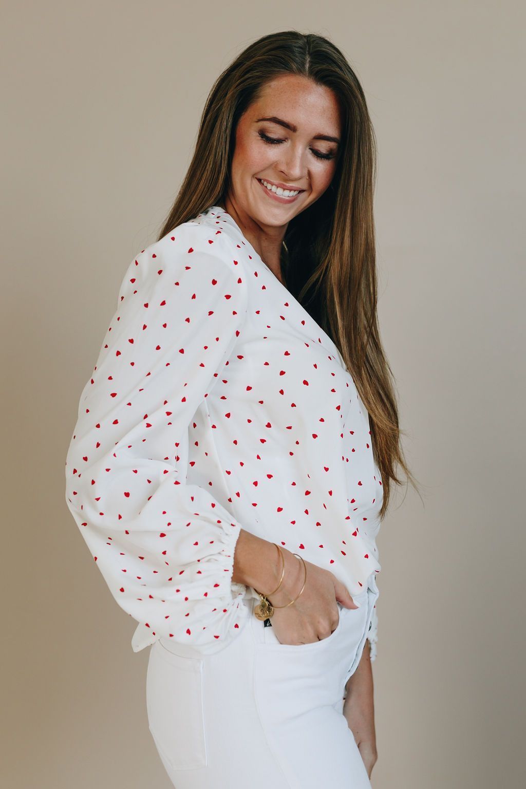 Love You Boo Balloon Sleeve Top