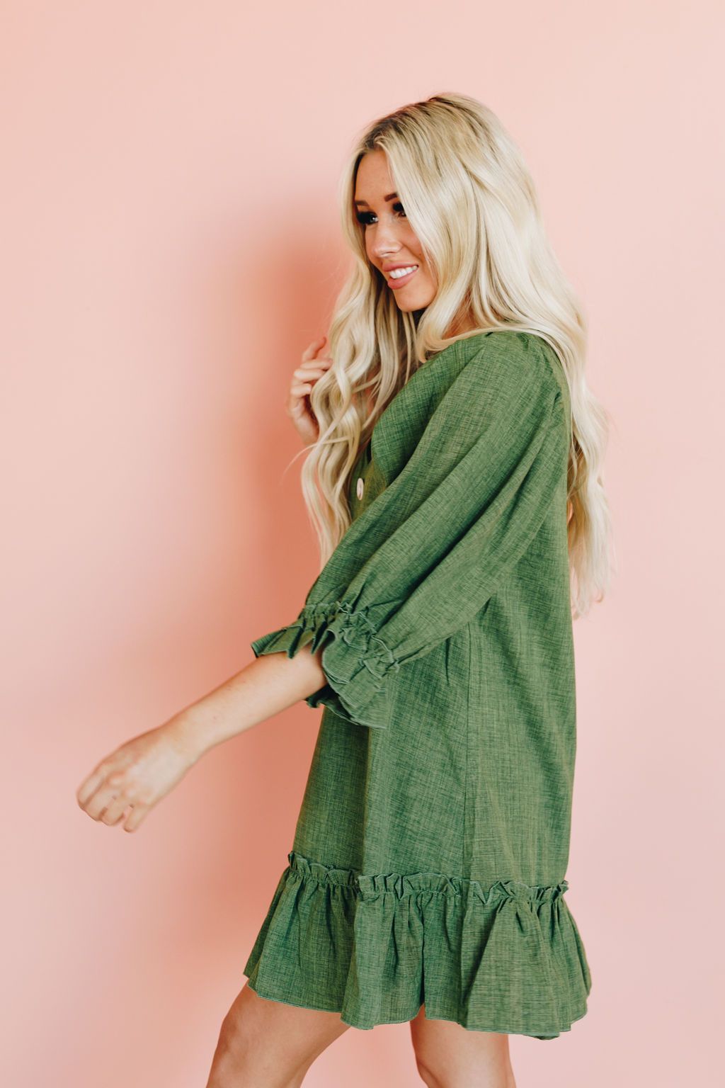 Hold On Tiered Tunic Dress