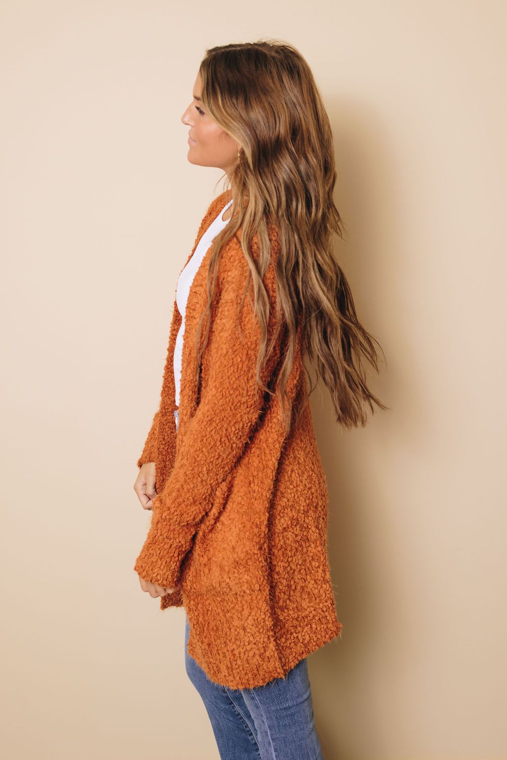 Cartlon Fuzzy Knit Cardigan