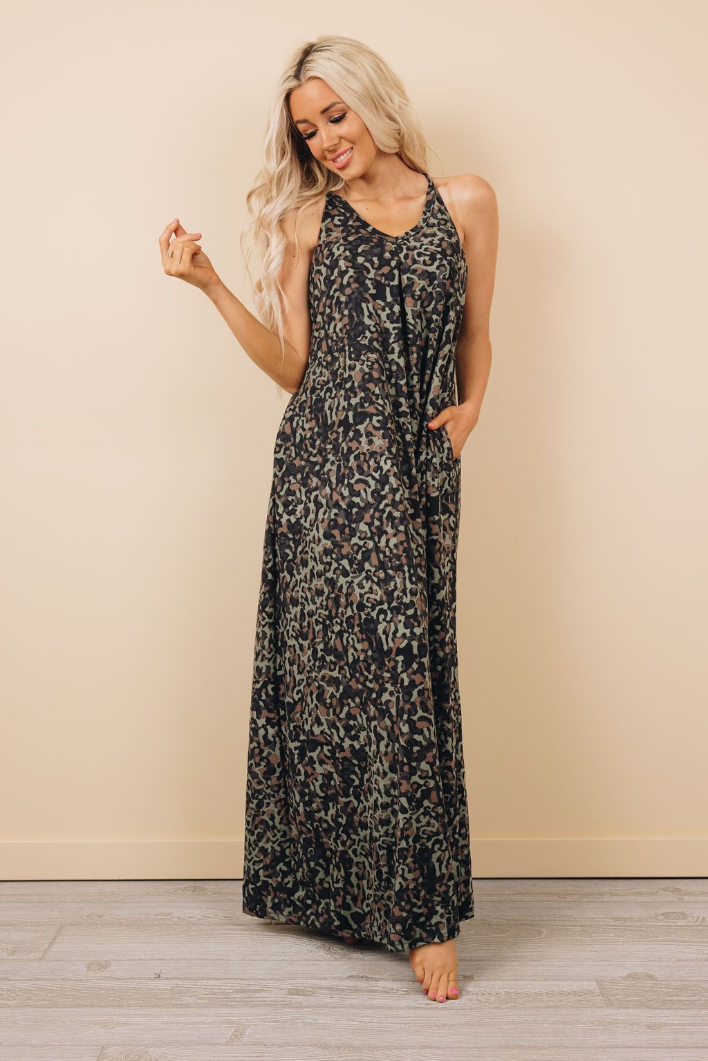 Bindi Leopard Maxi Dress
