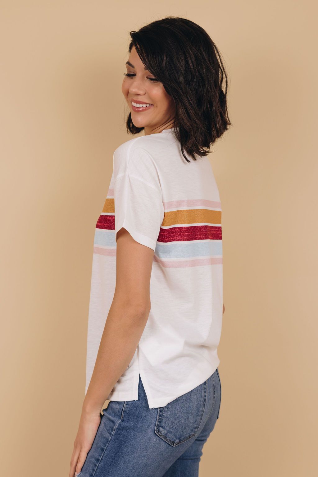 Sunset Striped Tee