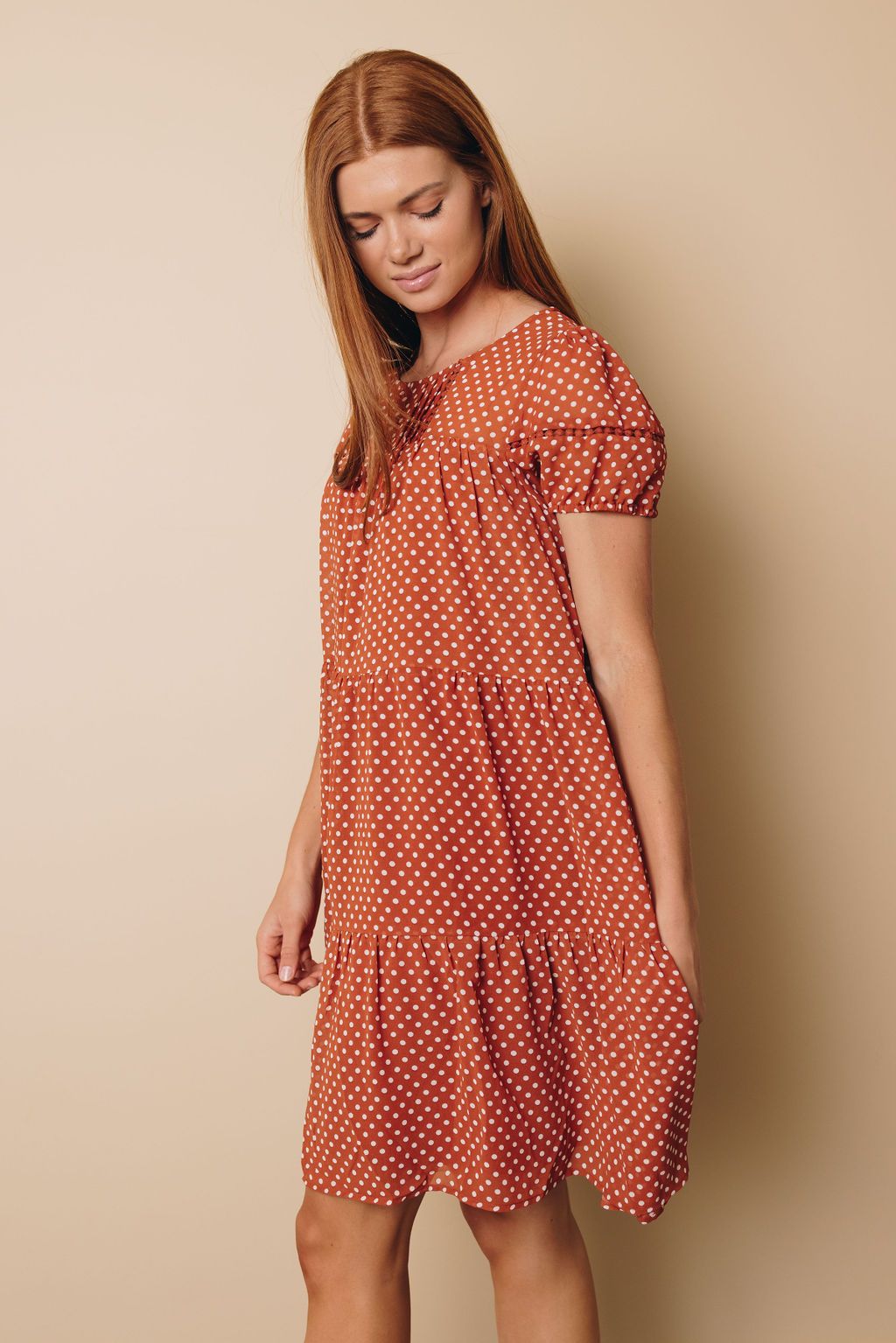 Kendrick Polka Dot Swing Dress