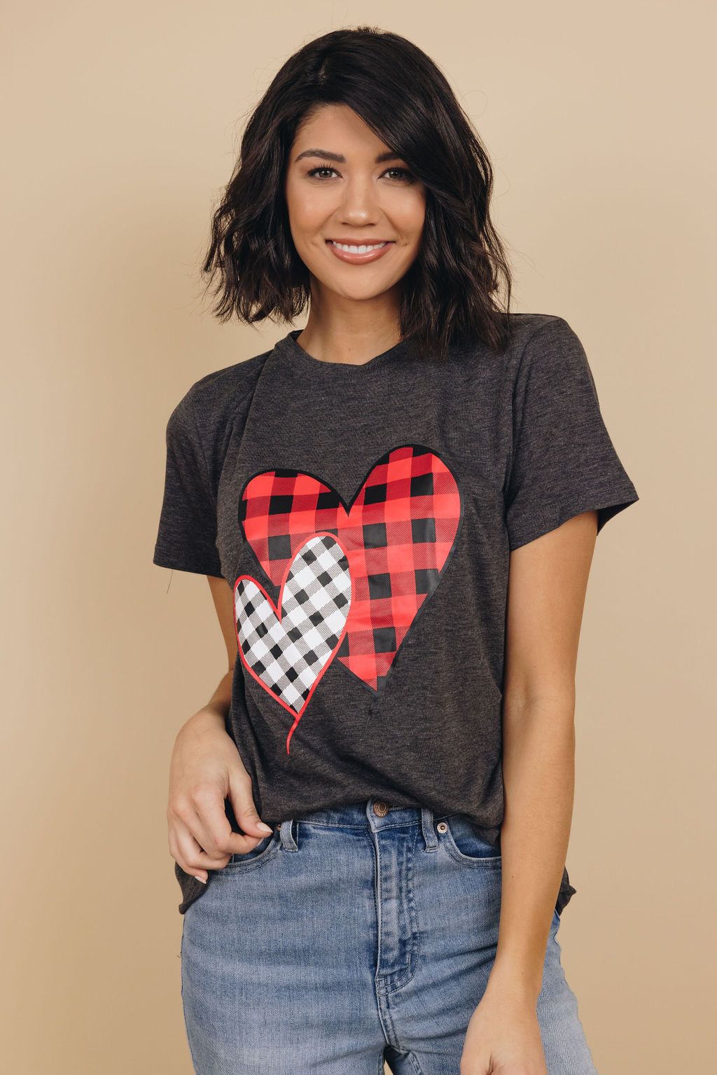 Heart Like Yours Plaid Tee