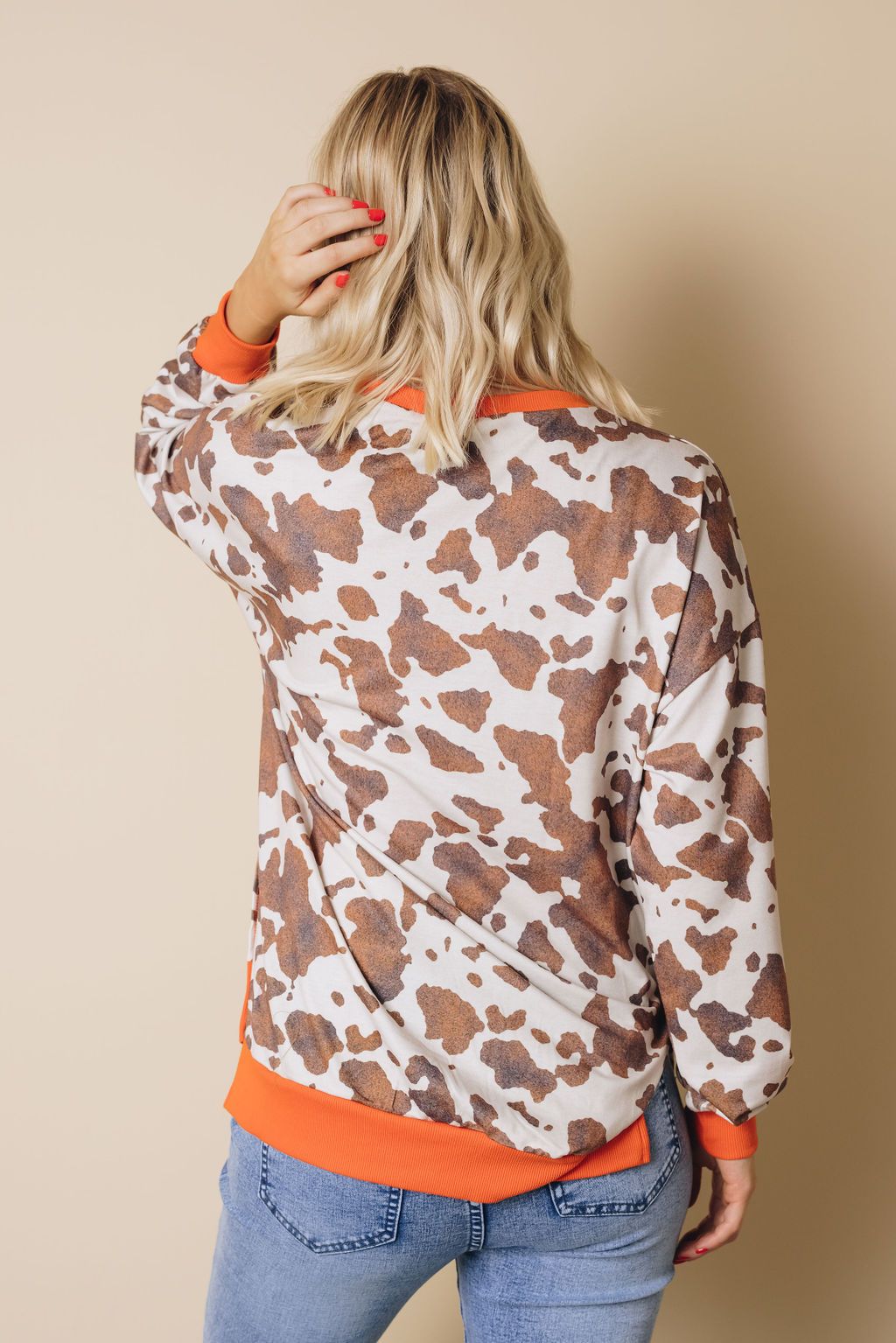 Sariah Animal Print Sweatshirt