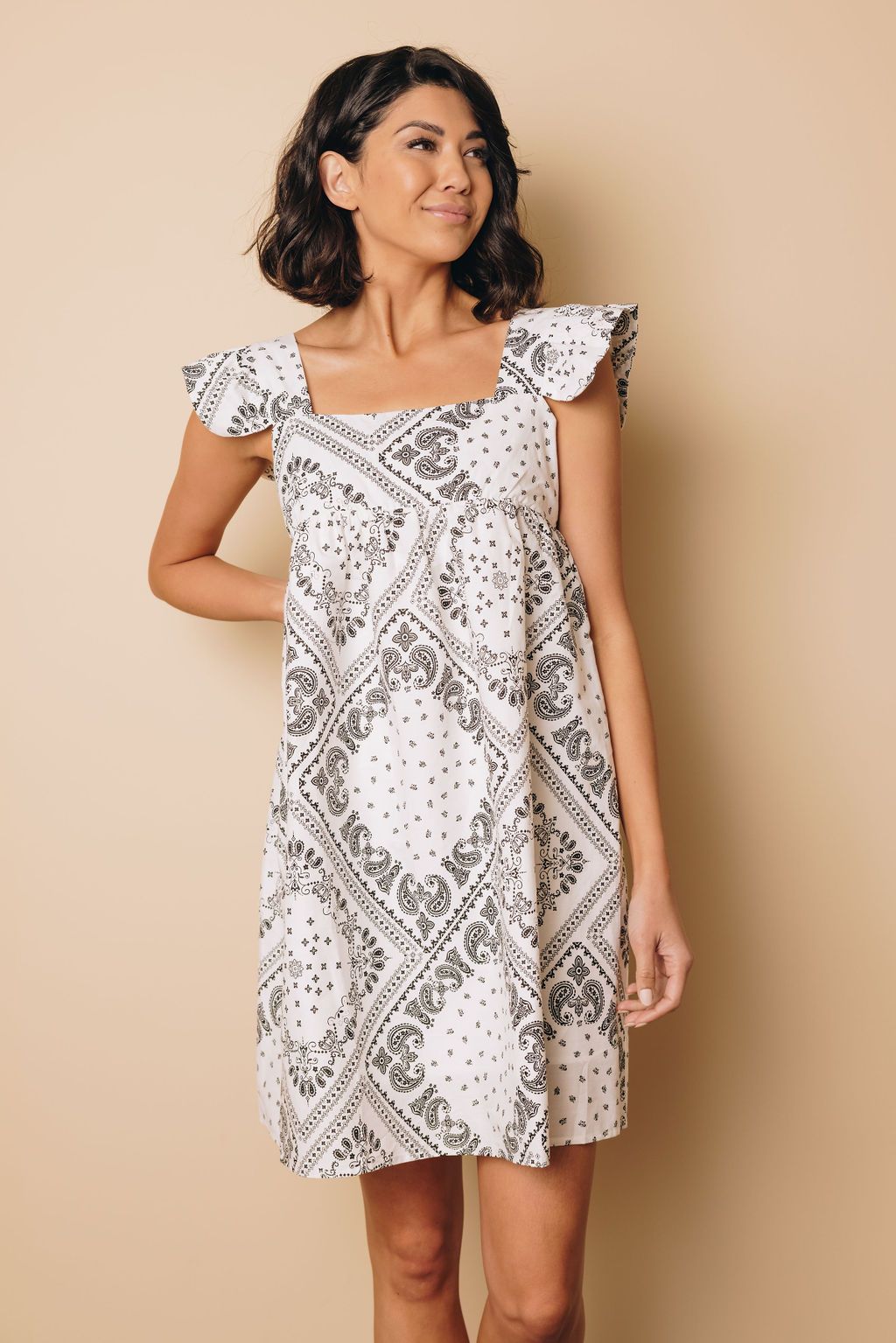 Pisces Square Neck Boho Dress