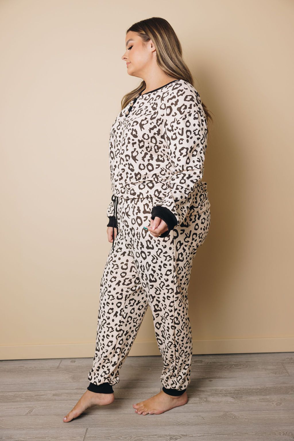 Plus Size - Adele Leopard Lounge Set