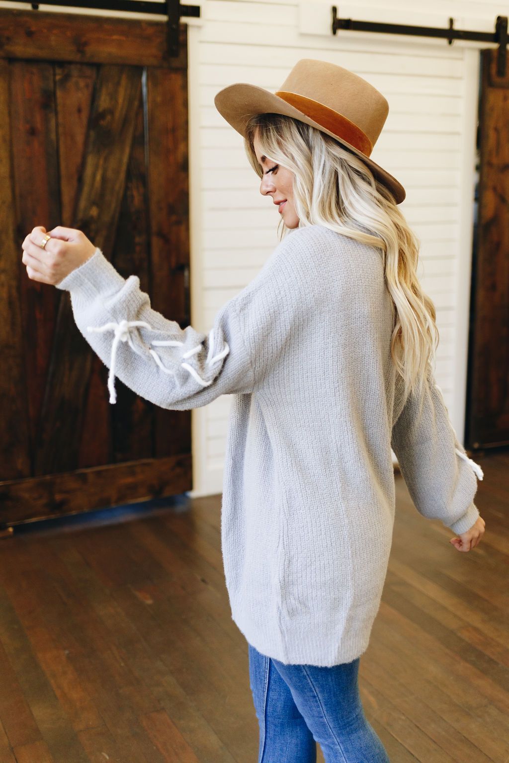 Cozy Thoughts Stitch Detail Cardigan