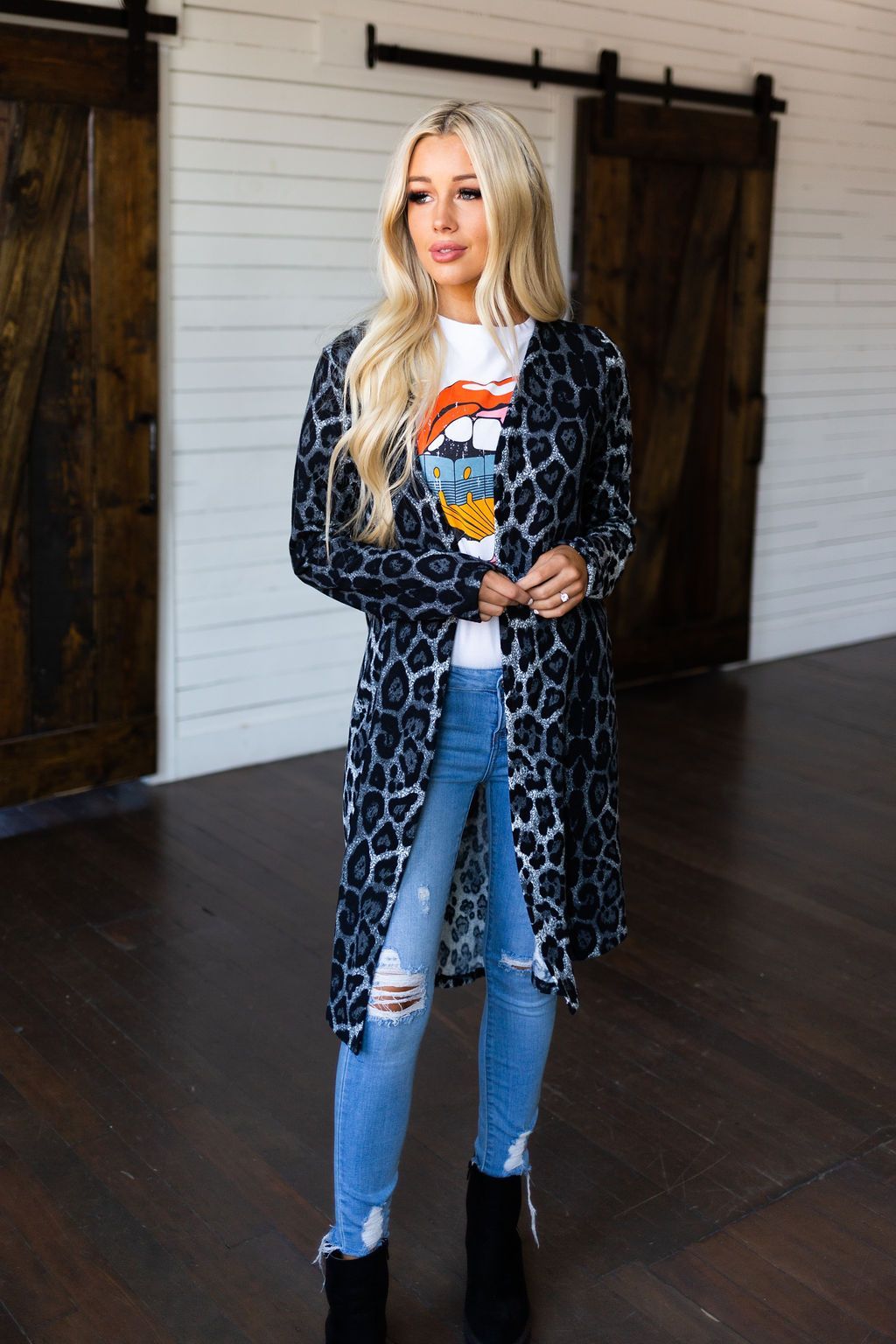 Girls Gone Wild Patterned Cardigan