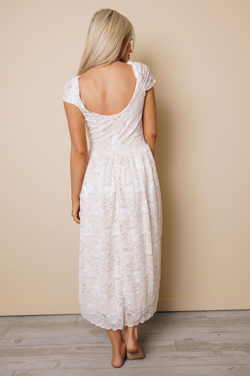 Caelynn Open Back Lace Dress