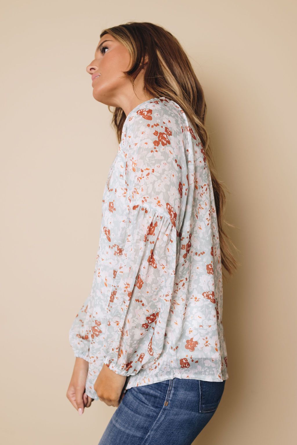 Anna Floral Long Sleeve Top