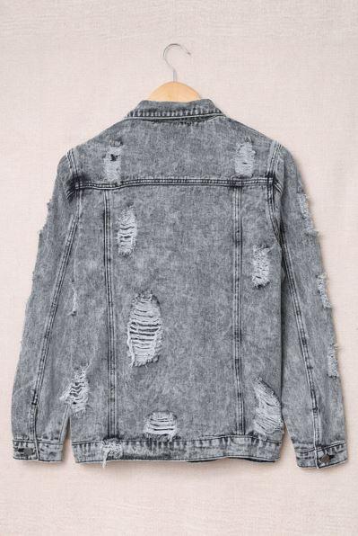 Daleysa Distressed Denim Jacket