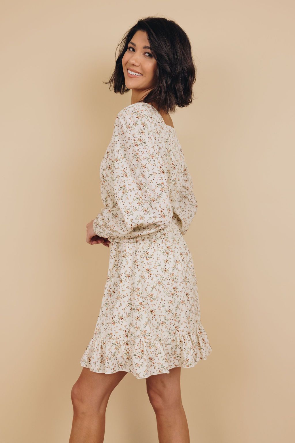 Naomi Ruffle Floral Dress