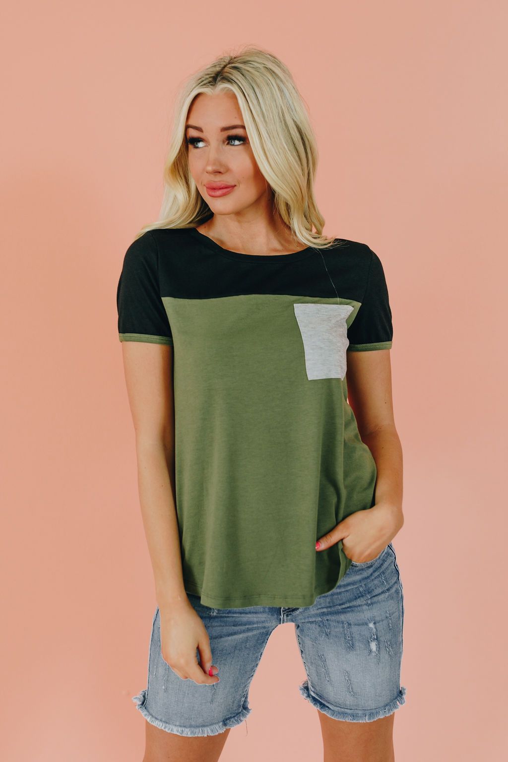 Howlett Color Block Pocket Tee