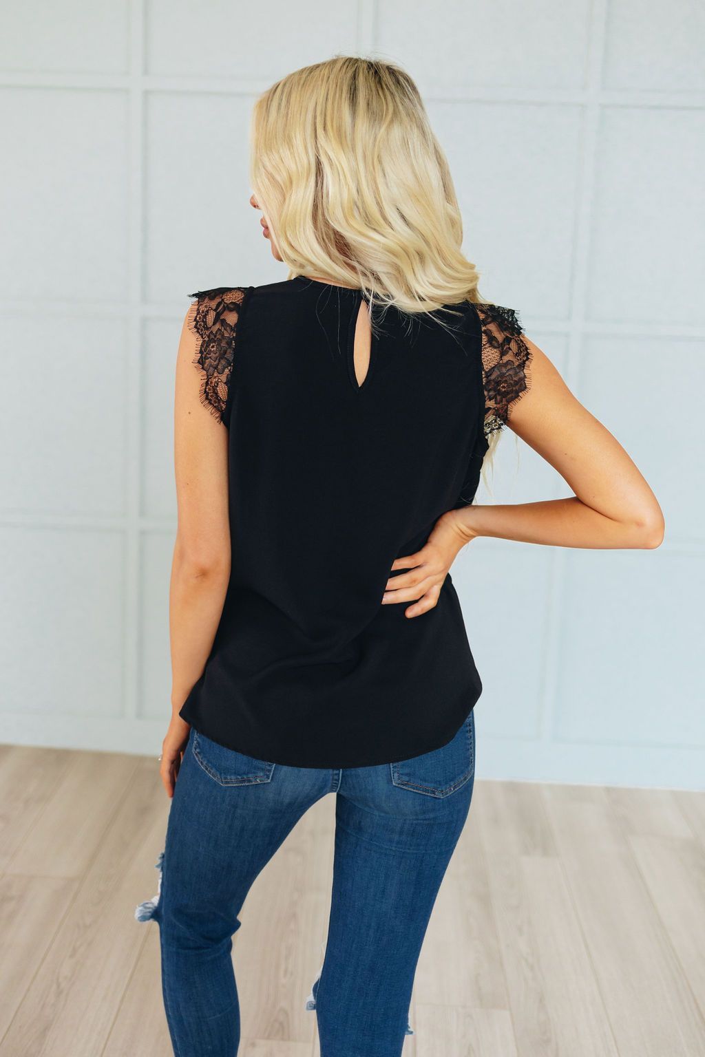 Lucky Lace Twisted Knot Top