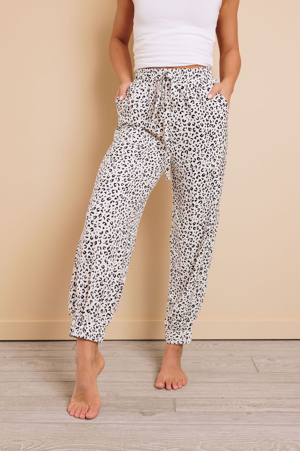 Mad Woman Animal Print Joggers