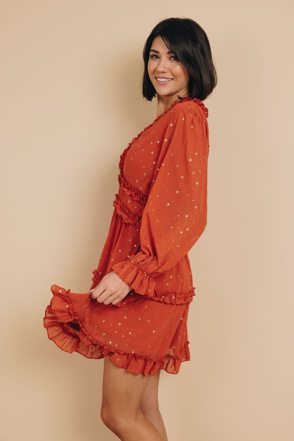 Shining Star Ruffle Dress