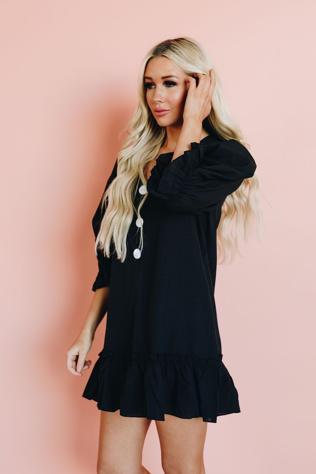 Hold On Tiered Tunic Dress