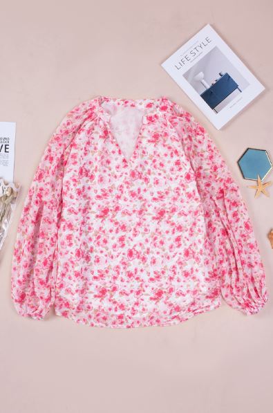Anna Floral Long Sleeve Top