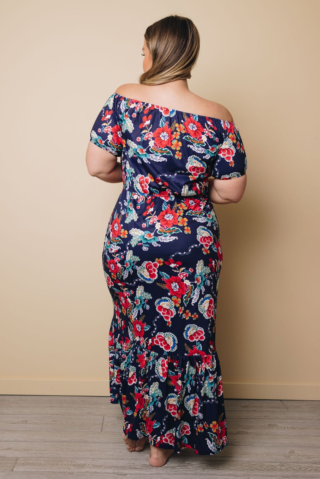 Plus Size - Vista Floral Ruffle Maxi