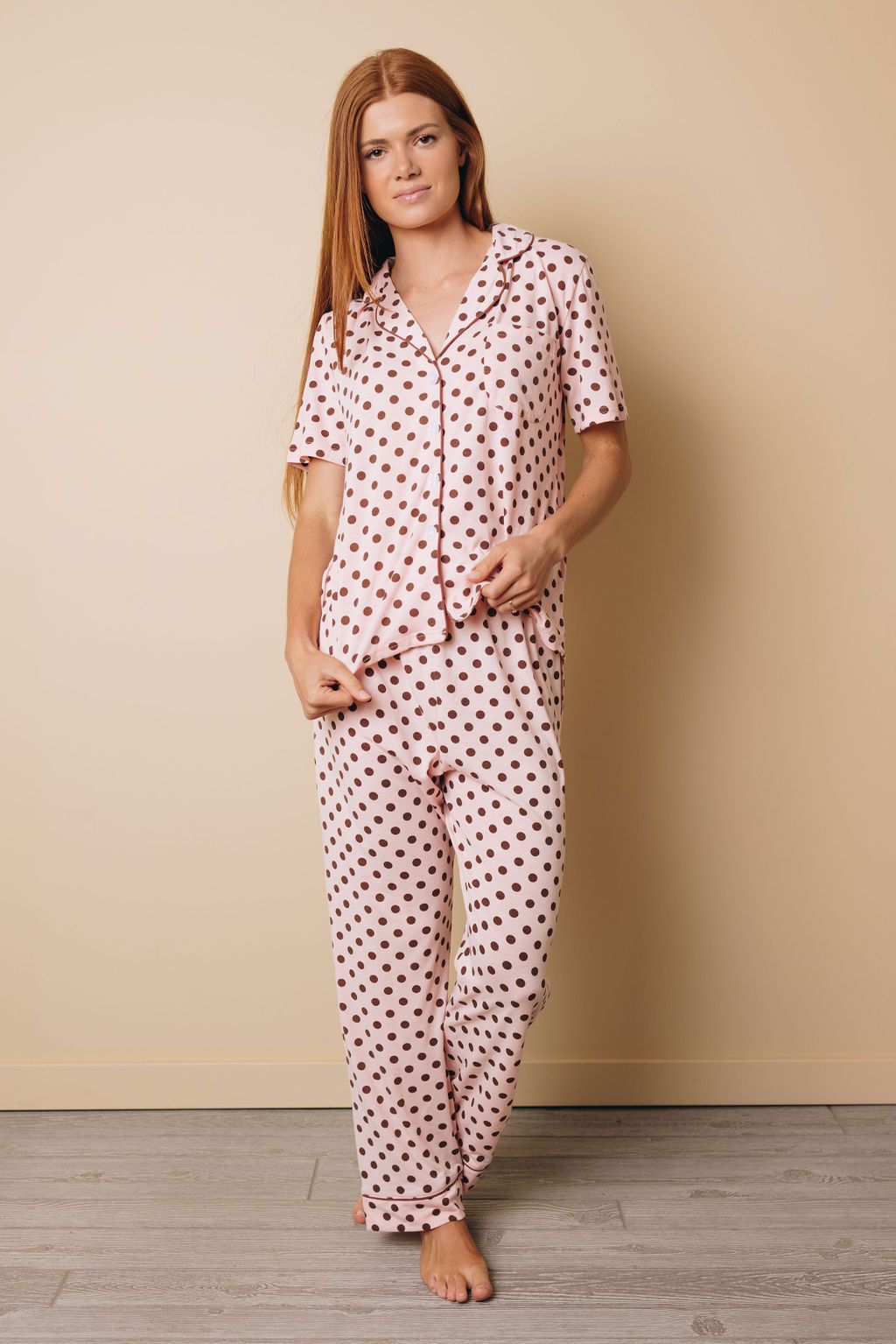Glinda Dotted Pajamas Set