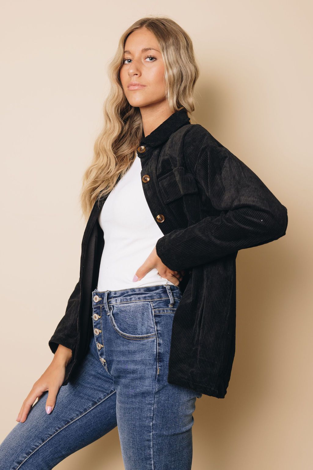 Elwood Ribbed Shacket