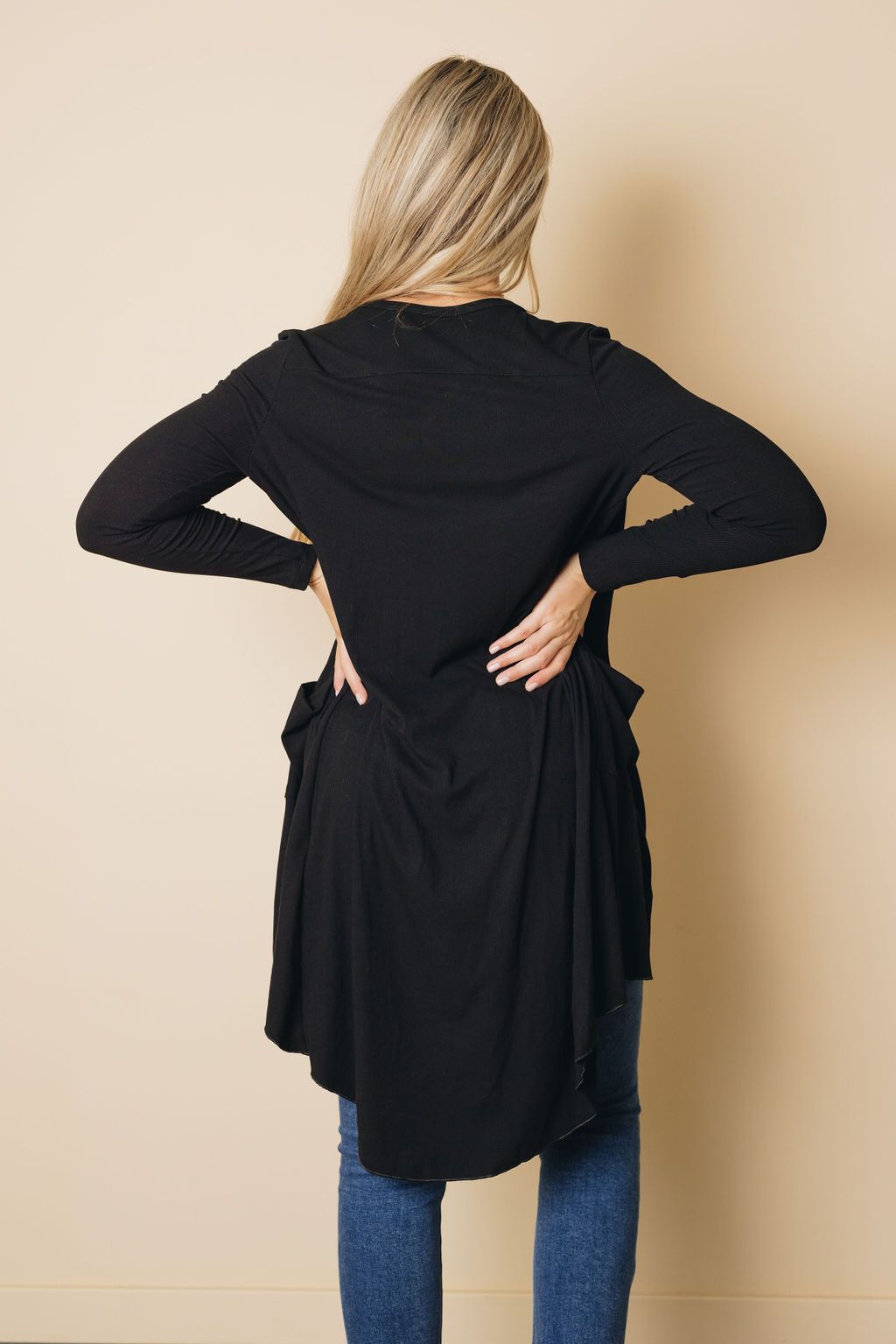 Easy Living High Low Ribbed Cardigan