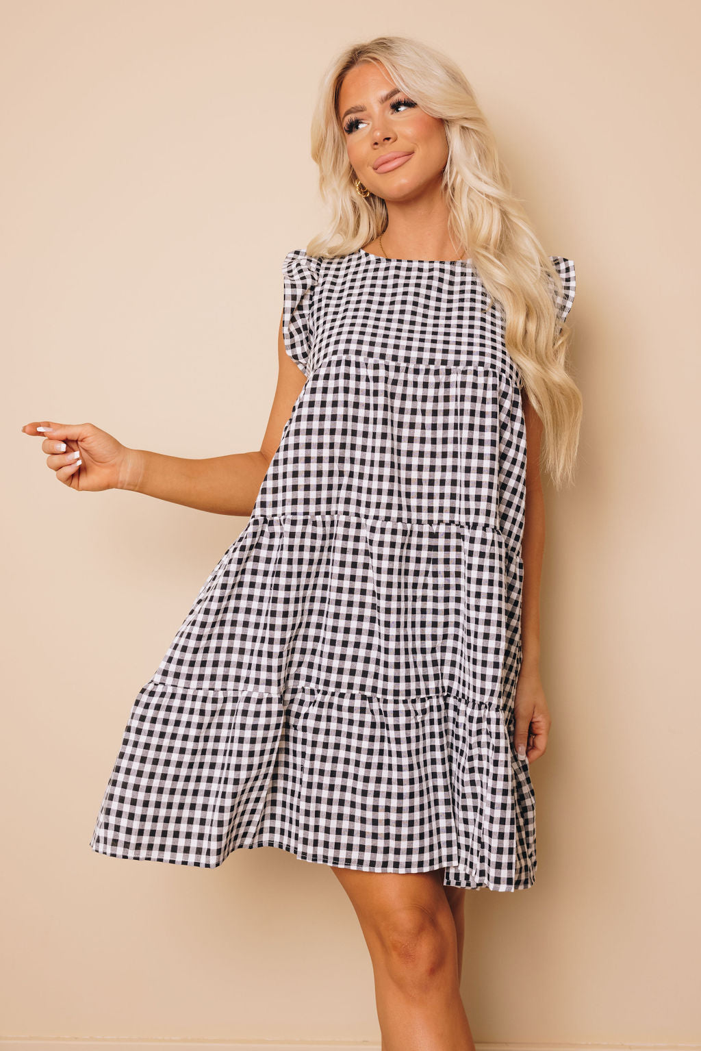 Scottsdale Plaid Ruffle Dress
