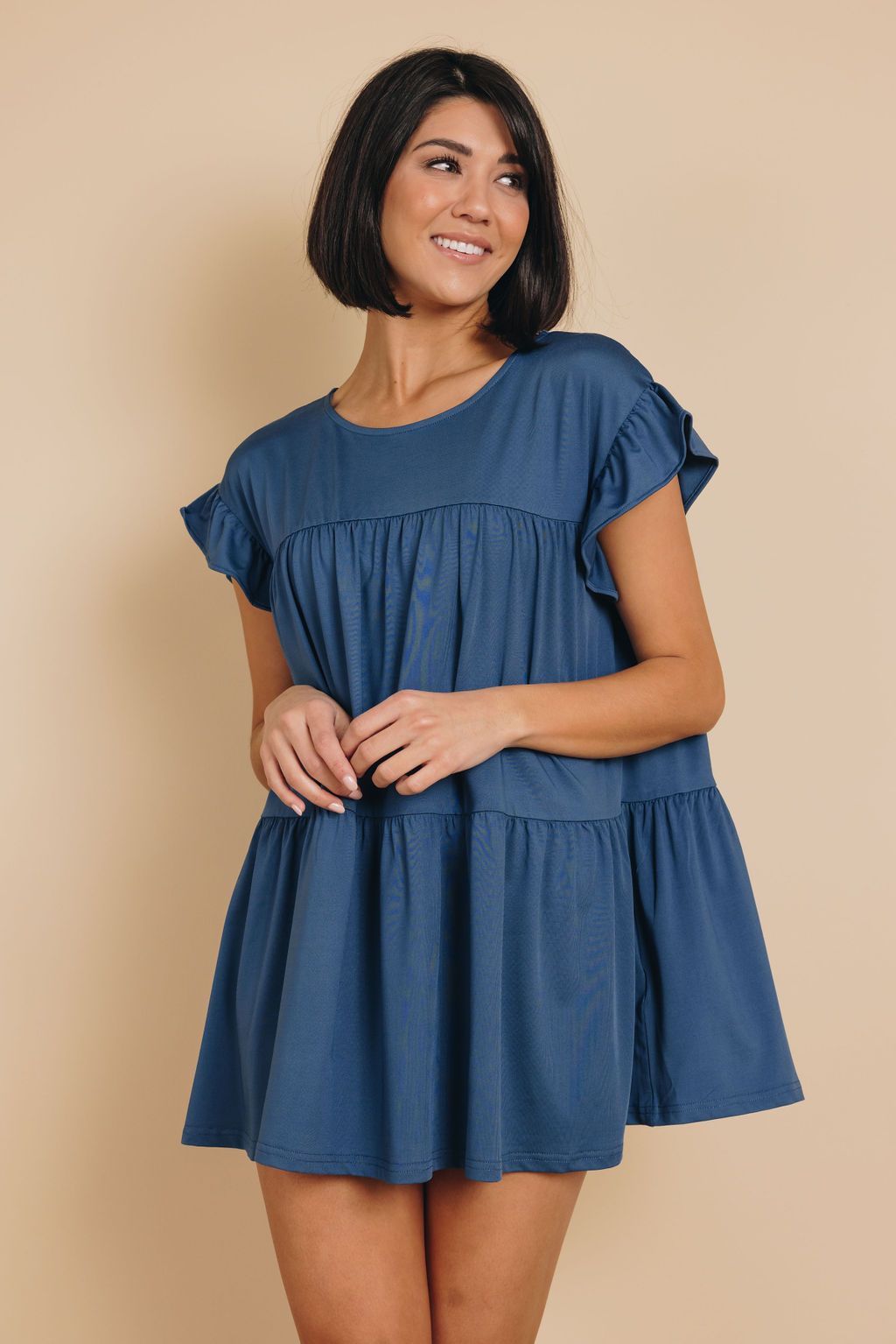 Adoring Ruffle Mini Dress