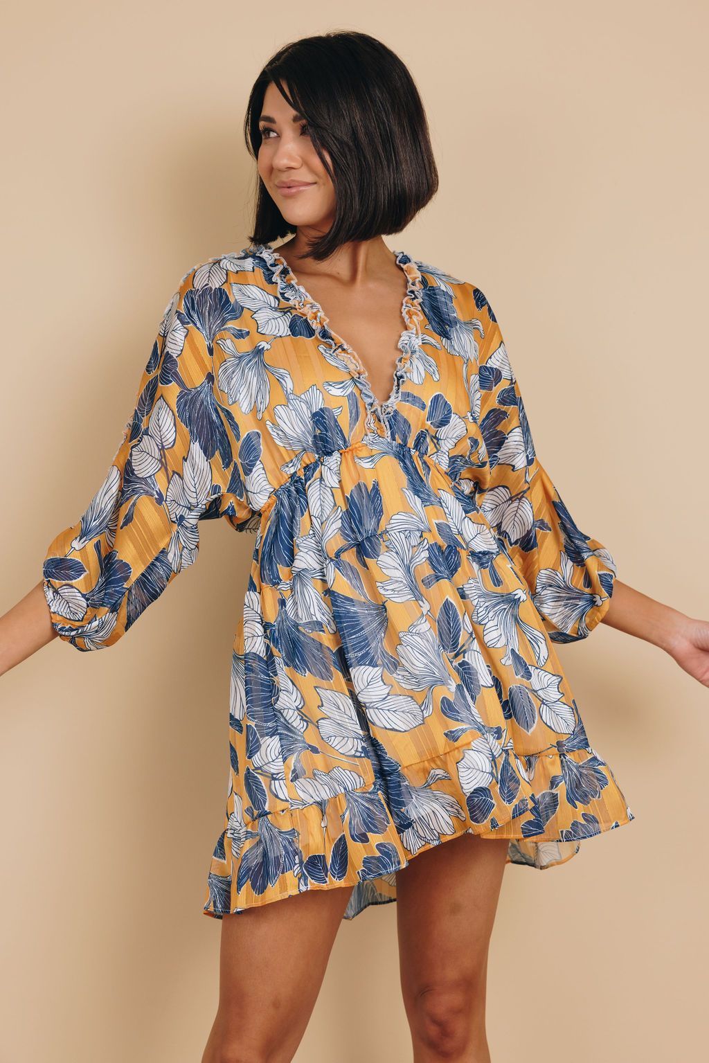 Embark Babydoll Mini Dress