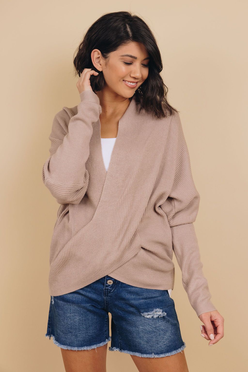 So Good Drape Knit Sweater