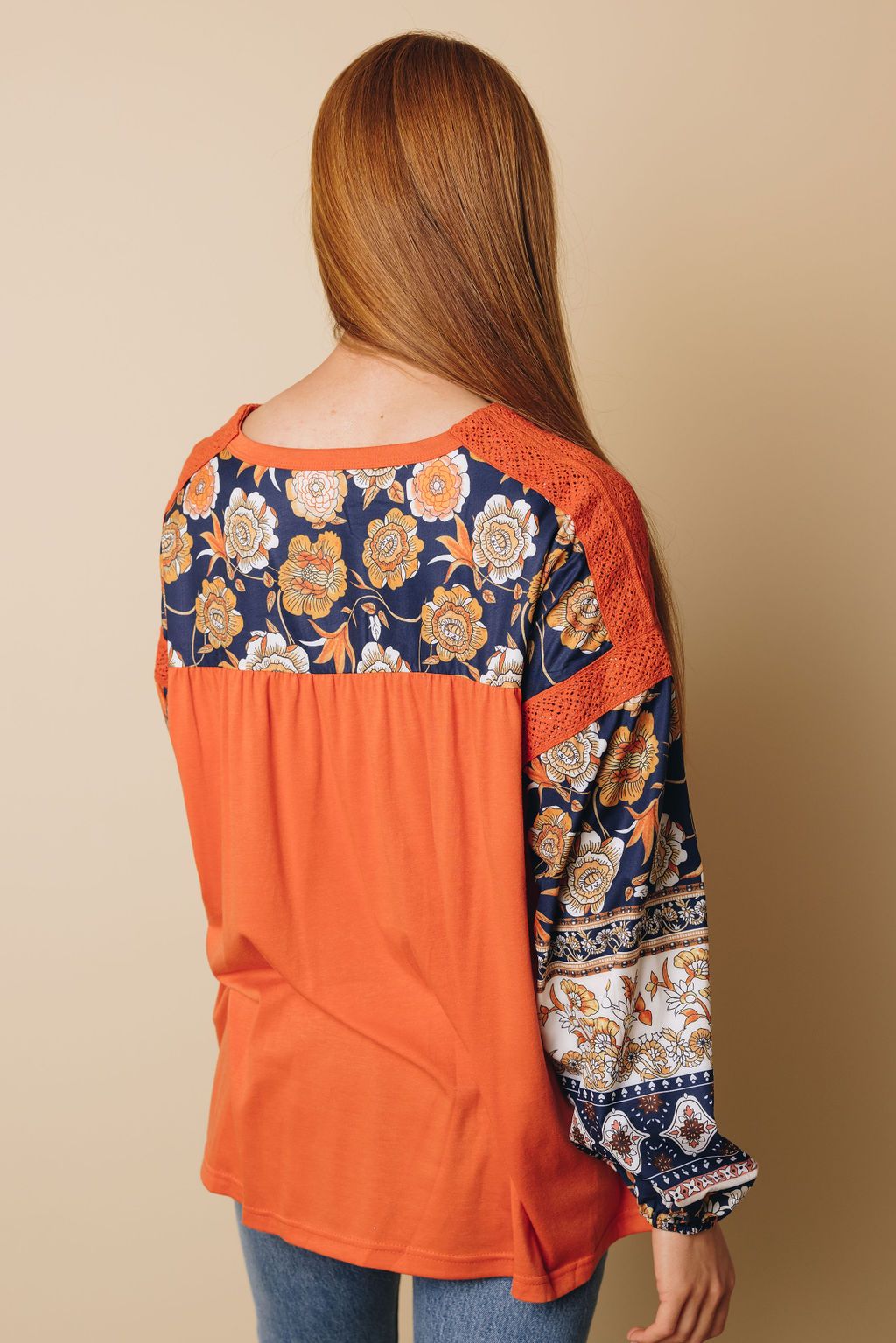 Wannabe Boho Balloon Sleeve Top