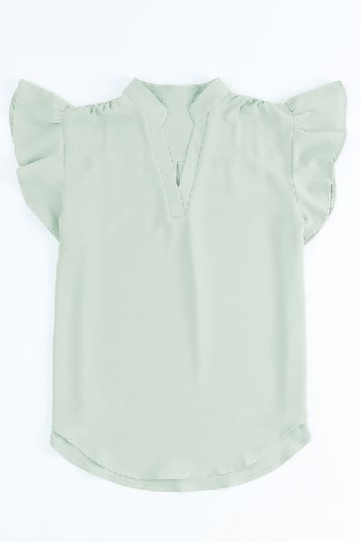 Danny Ruffled Sleeveless Top