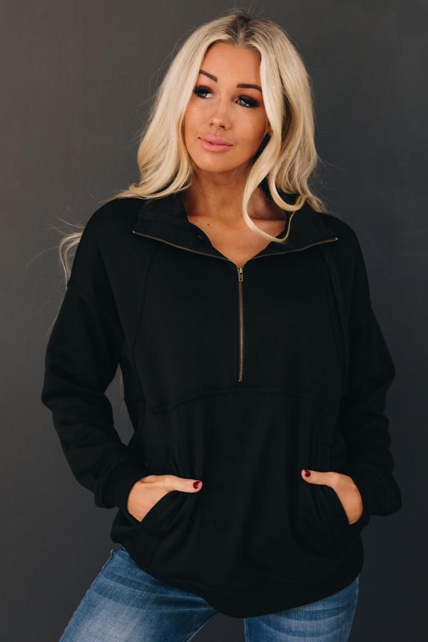 Wonderful World Half Zip Pullover