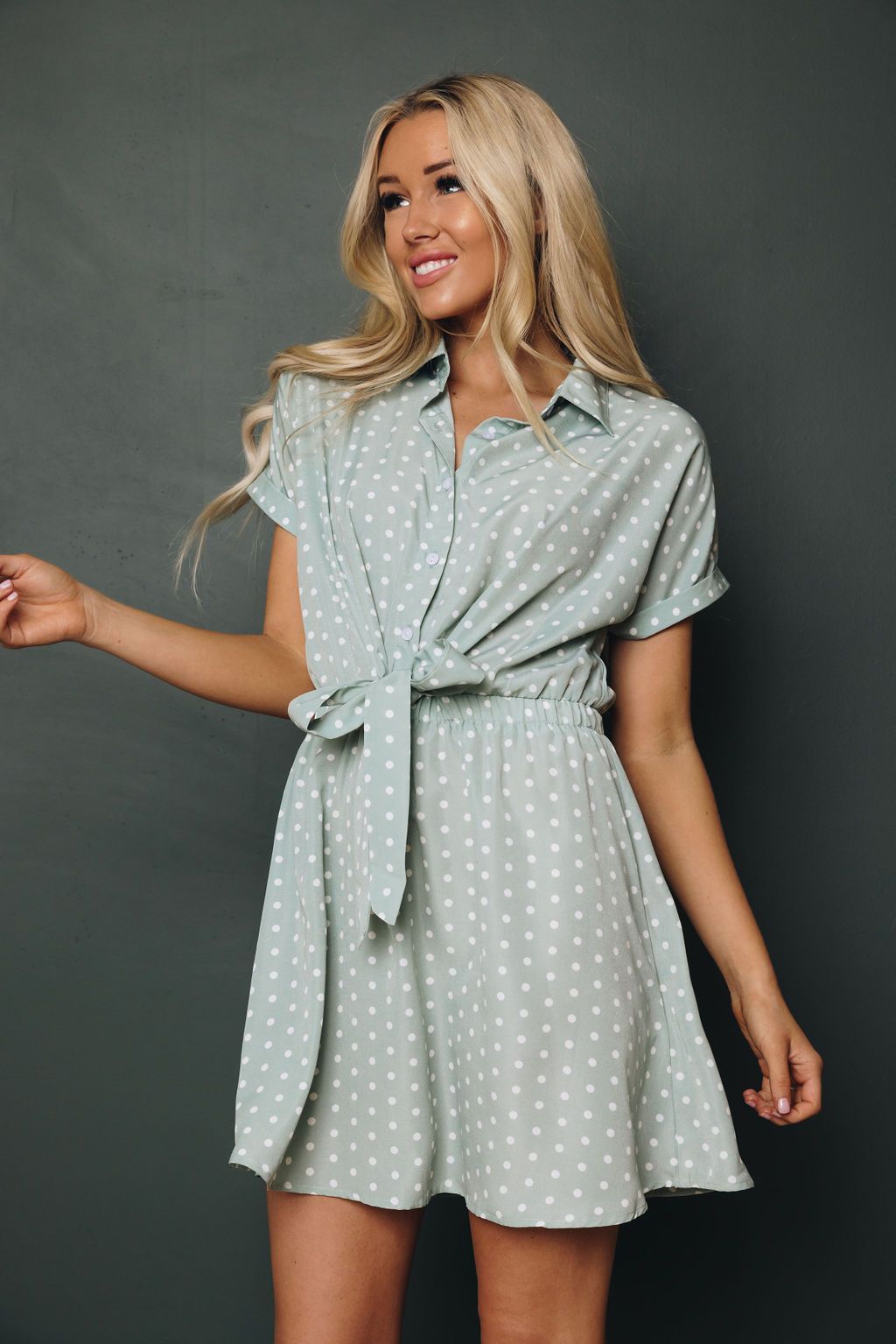 Sicily Polka Dot Mini Dress