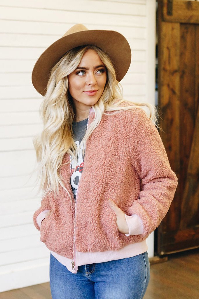 Sweet Dreams Pockets Bomber Jacket