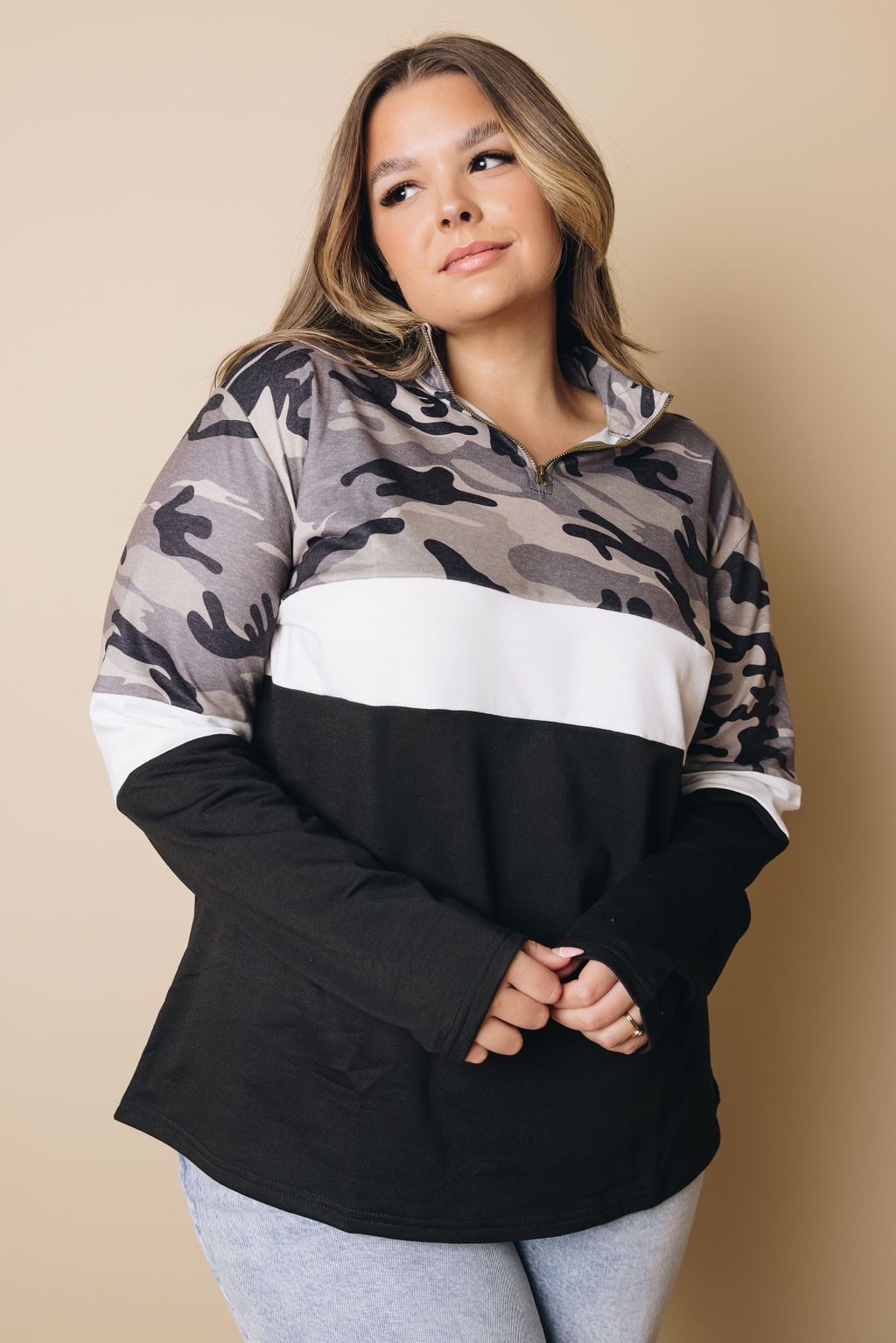 Plus Size - Ogden Camo Sweatshirt