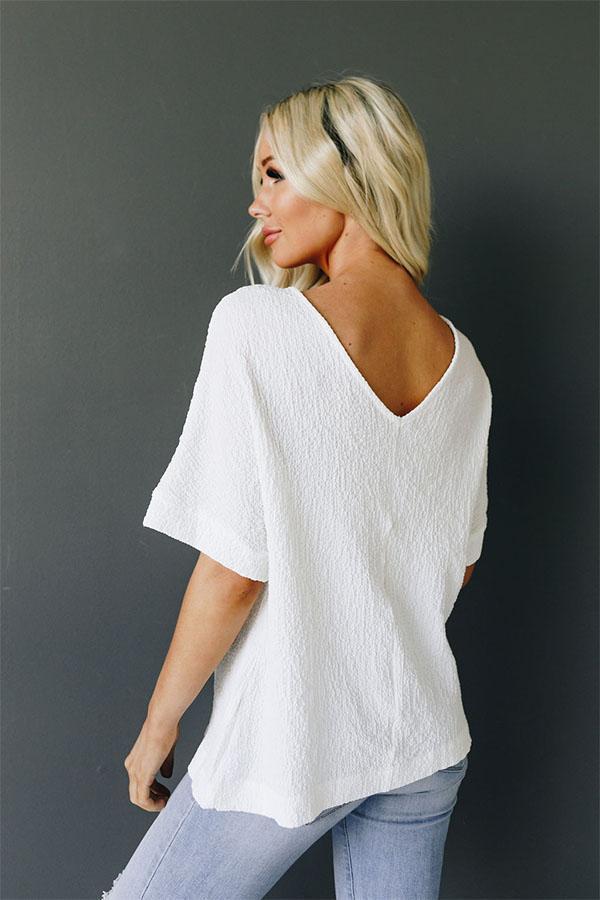 Soak Up The Sun Button Top